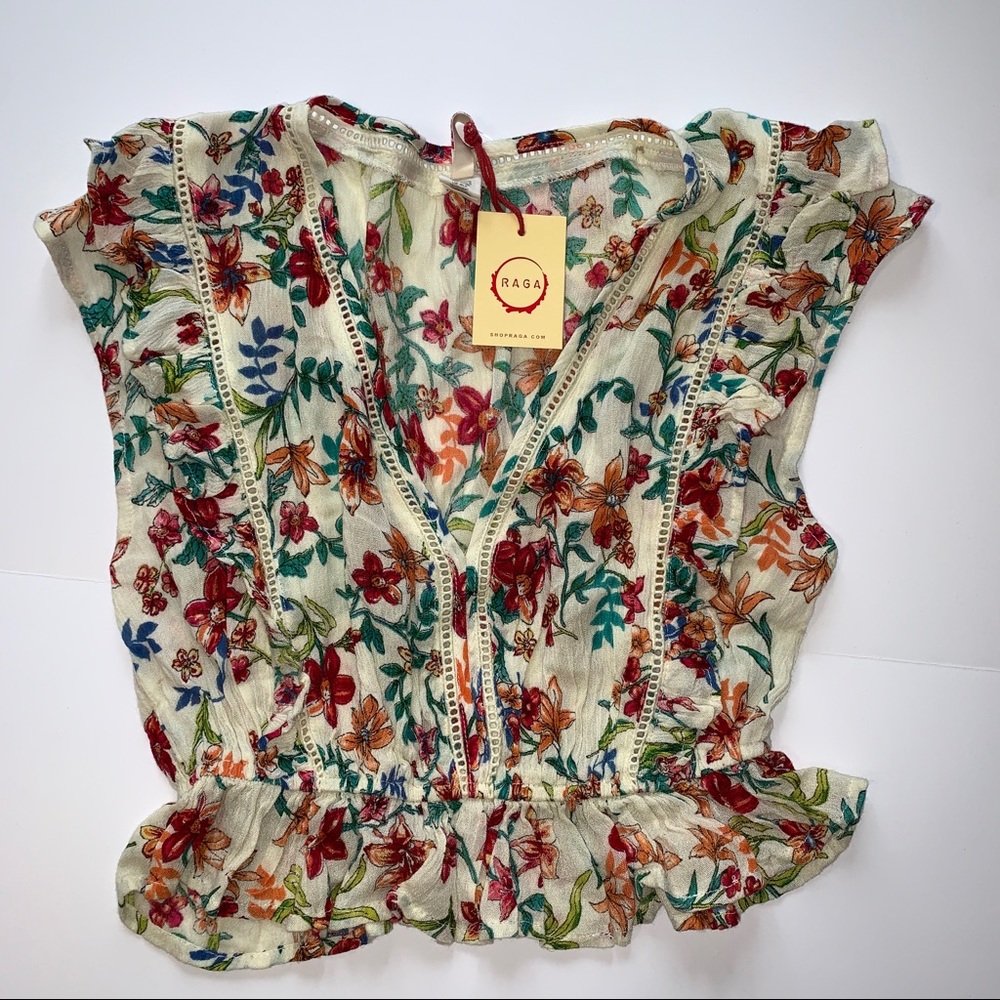 NWT Raga Floral Crop top | Size S